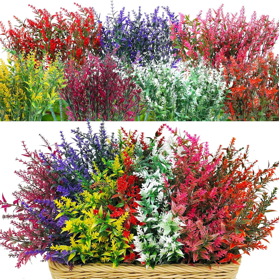 Künstlicher Lavendel von smr in Rot und Mehrfarbig für Hochzeiten, Garten und Dekorationen - Bild 2