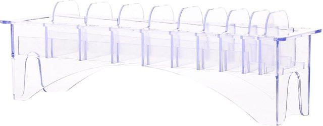 Igeteck Basis Box für Haar Clipper Kamm Guide, 10 Stück, transparent - Bild 1
