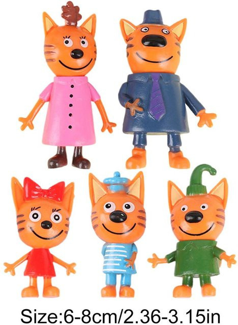 A Family Of Home Textiles Drei kleine Kätzchen Actionfigur, 5-teiliges Set, pink, ab 14 Jahren - Bild 1
