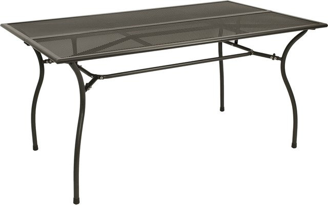 DEGAMO Gartentisch CLASSIC aus Stahl mit Streckmetall in Anthrazit, B/T: 150 x 90 cm - Bild 1