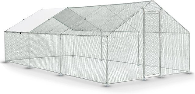 Juskys Freilaufgehege HLS25T aus Metall mit Tür und Riegel, B/T/H: 6 x 3 x 2 m - Bild 2