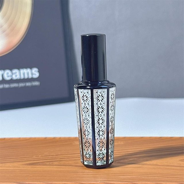 Vintage Totem Blumenmuster Parfüm Nachfüllbare Sprühflasche, 15 ml, Unisex - Bild 1