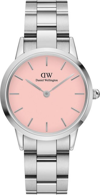 Daniel Wellington Damenuhr Iconic Link, Edelstahl, Pink, Quarz, 32 mm - Bild 1
