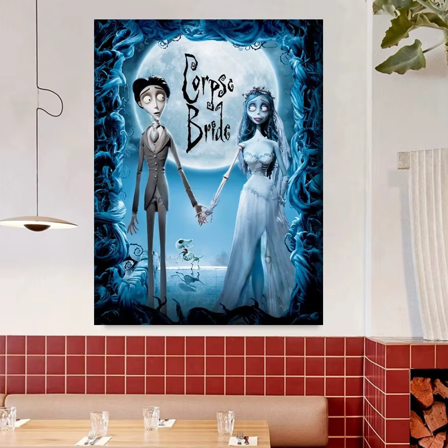 KAYOU 5D DIY Diamantmalerei Corpse Bride Tim Burton Film Motiv als Mosaik-Kunstwerk zur Wanddekoration - Bild 2