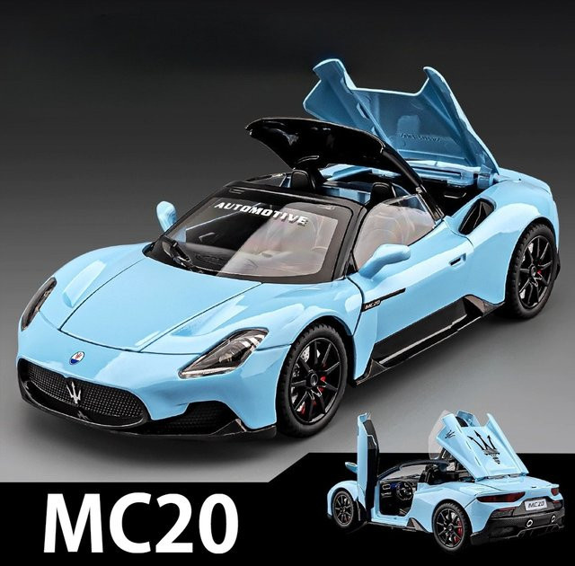 MAKEDA MC20 Atlantic Sportwagen, Druckguss Modell, 1:24, mit Licht und Sound - Bild 1