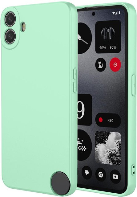 Flexible TPU Schutzhülle aus Flüssigsilikon für Nothing CMF Phone 2 Pro, Phone 1 und Nothing Phone 2a Plus in Grün - Bild 1