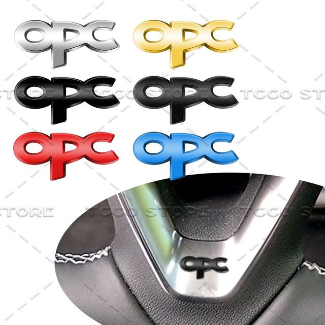 Metall Lenkrad Aufkleber für Opel mit OPC Logo zur Dekoration der Mittelkonsole - Bild 1