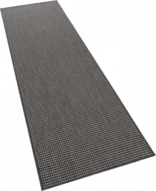 In- & Outdoor-Teppich Navona Anthrazit, pflegeleicht und fußbodenheizungsgeeignet, B/T: 80 x 250 cm - Bild 1