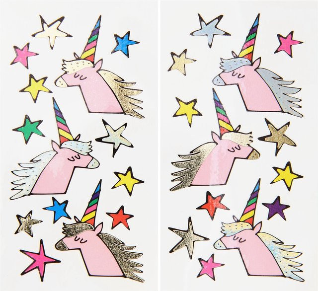 Rico Design Rainbow Unicorns Tattoos - Bild 1