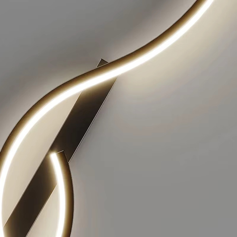Ramalho LED Wandleuchte in Weiß mit minimalistischem Streifendesign für Wohnzimmer, Schlafzimmer und Flur - Bild 4