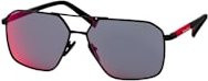 Prada Linea Rossa PS A50S Sonnenbrille, Vollrand, quadratisch, Metall, Herren, black, grey - Bild 1