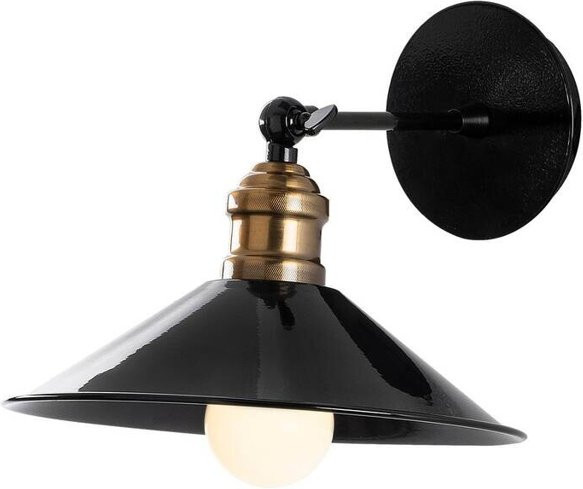 Opviq Wandleuchte aus Metall in Schwarz mit E27 Fassung, B/H/T: 30 x 18 x 24 cm - Bild 1