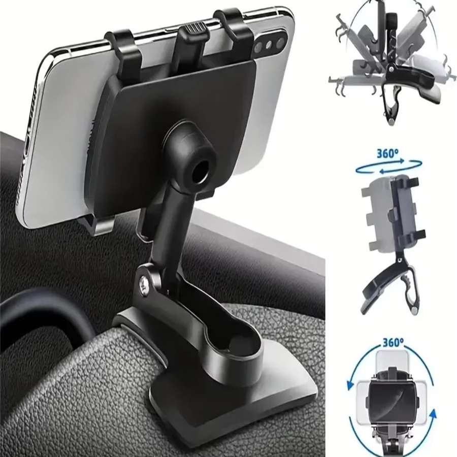 Universal Auto Handyhalterung für das Dashboard in Schwarz mit Clip-Befestigung für iPhone, Samsung und Xiaomi zur GPS-Nutzung - Bild 6