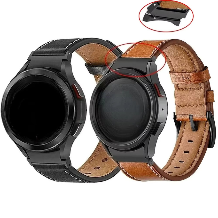 QCTOG Uhrenarmband Leder, Samsung Galaxy Watch, Unisex - Bild 5