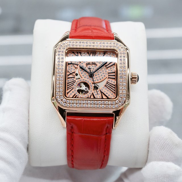 Folli Follie Armbanduhr, Roségold, Diamant, Leder, Damen - Bild 1