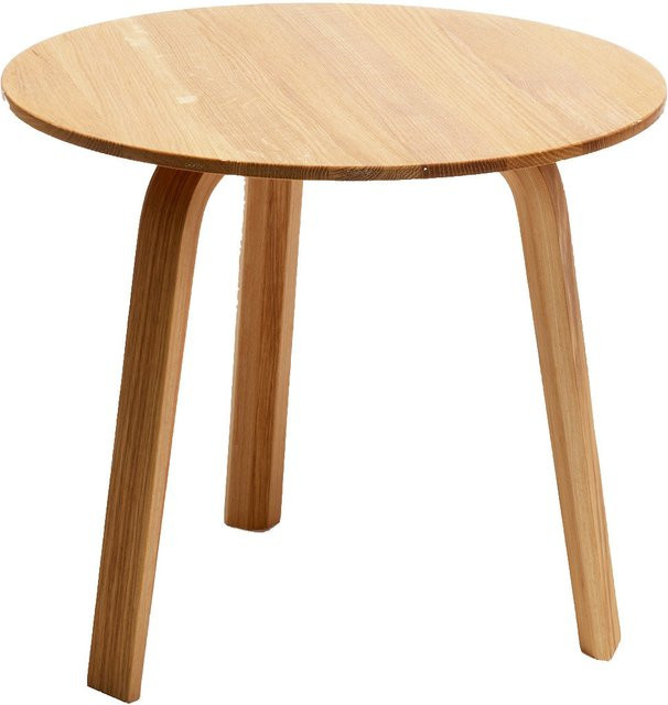 HAY Bella Couchtisch aus Eichenholz in Braun, Durchmesser: 45 cm, Höhe: 39 cm - Bild 1