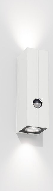 IP44 Cut Control LED-Wandleuchte in Weiß mit Bewegungsmelder und warmweißem Licht (2700K) - Bild 1