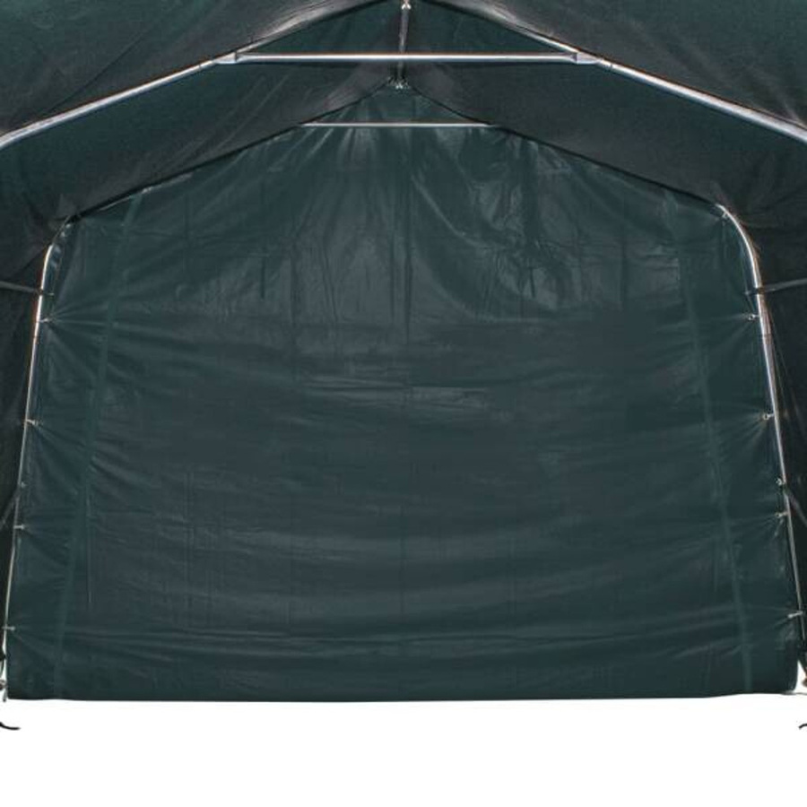 vidaXL Weidezelt aus PVC und Stahl in Dunkelgrün, B: 3,3 m x T: 3,2 m - Bild 2