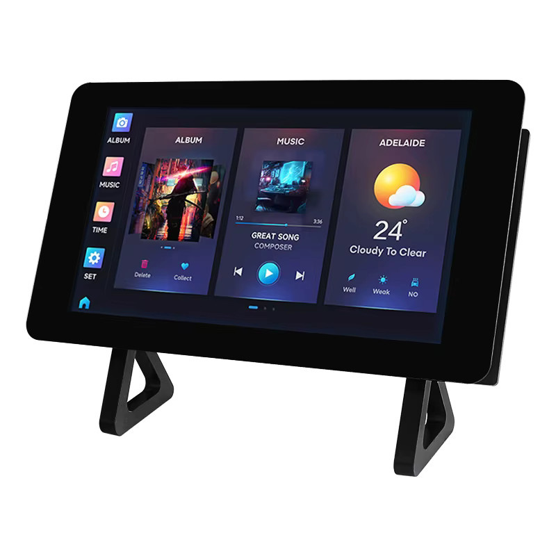 SHCHV ESP32-S3 7-Zoll-Touchscreen-Entwicklungsboard mit Xtensa LX7 Dual-Core-Prozessor, 8M Flash, WiFi und Bluetooth 5 in Schwarz - Bild 2