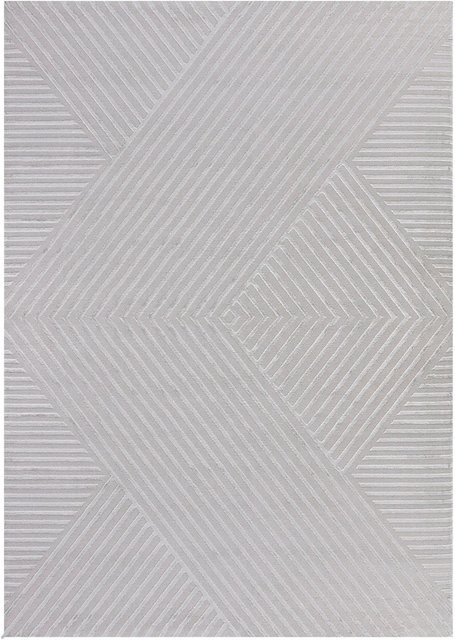 Ayyildiz Kurzflorteppich Sahara in Silber im Boho-Stil, B: 160 cm, T: 230 cm - Bild 1