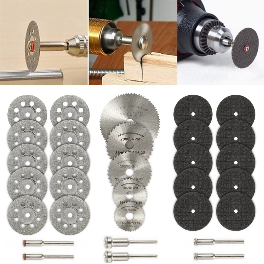 Toorise Diamant-Trennscheibe aus Schnellarbeitsstahl als Kreissägeblatt für Holz, Kunststoff und Metall in Silber - Bild 4