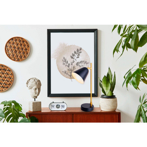 Näve Tischleuchte Triton Schwarz, Retro-Stil, Durchmesser: 12 cm, Höhe: 42,5 cm - Bild 2