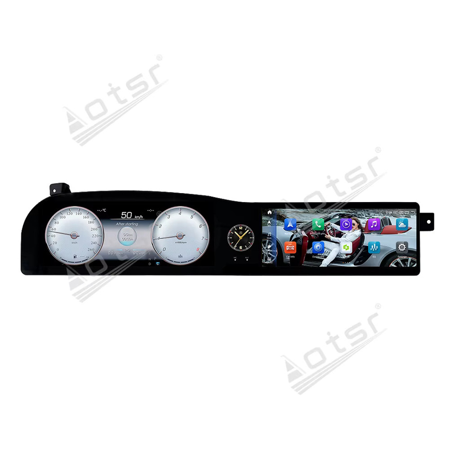 Aotsr Android 13 Multimedia Auto-Radio mit GPS-Navigation und Carplay für Mercedes-Benz S W221 2006-2013 in Schwarz - Bild 5