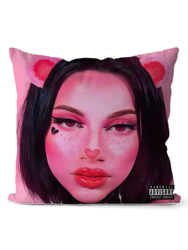 Primera Musa O-Omar Courtz Kissenbezug aus Leinen in Pink, quadratisch, Breite: 30 cm, Höhe: 30 cm - Bild 5