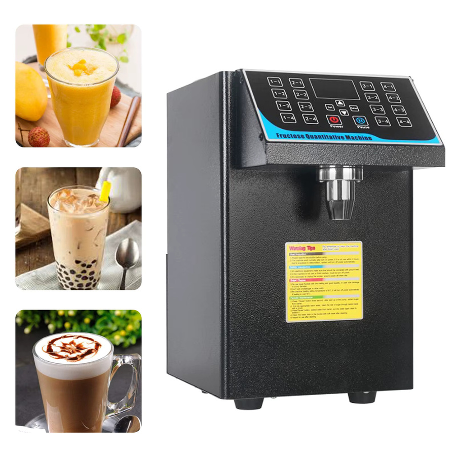 Bymaocar Bubble Tea Fruktose-Spender in Schwarz mit 16 Speicher-Tasten und Niedrigfüll-Sensor, 7,5 l Volumen - Bild 2