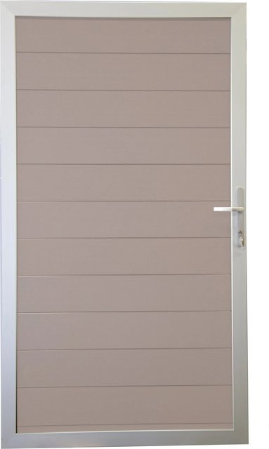 GroJa Steckzaun Solid Tor Universal in Bi-Color Sand, Breite: 100 cm, Höhe: 180 cm - Bild 1