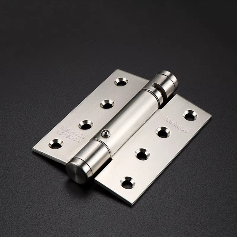 2er-Set Furnishard Unsichtbare Türscharniere aus Edelstahl in Silber, 4 Zoll Federscharniere mit Selbstrücklauf-Funktion - Bild 1