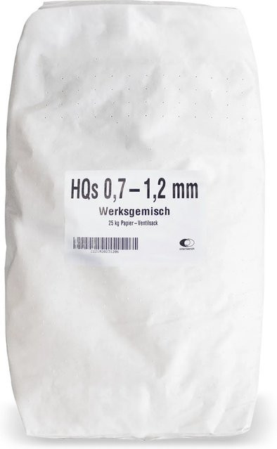 Wolff & Müller Galamio Quarzsand Uni in Beige oder Weiß, Körnung 0,7 - 1,2 mm, 25 kg - Bild 1