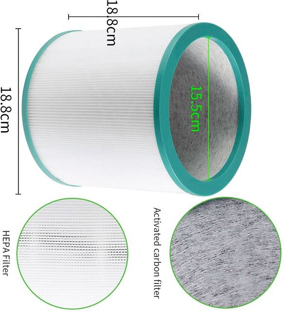 Dyson Ersatzluftfilter für Luftreiniger TP01 TP02 TP03 AM11 BP01 in Weiß - Bild 1