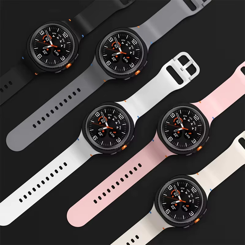 Samsung Uhrenarmband und Hülle, Silikon, Schwarz, Galaxy Watch 8 - Bild 2