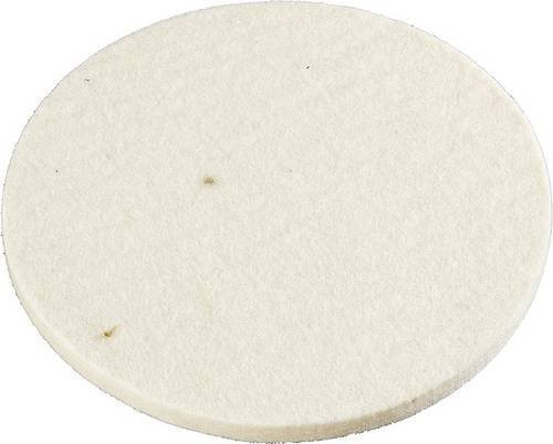 Kwb QUICK-STICK Filzpolierscheibe selbsthaftend weiß für Holz und Metall - Bild 1