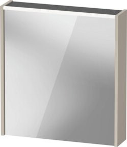 Duravit LED-Badspiegel D-Code Taupe Matt B: 65 cm, H: 70 cm, T: 5 cm - Bild 1