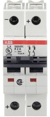 ABB S202UDC-K2 Leitungsschutzschalter 2A 125V in Weiß - Bild 1