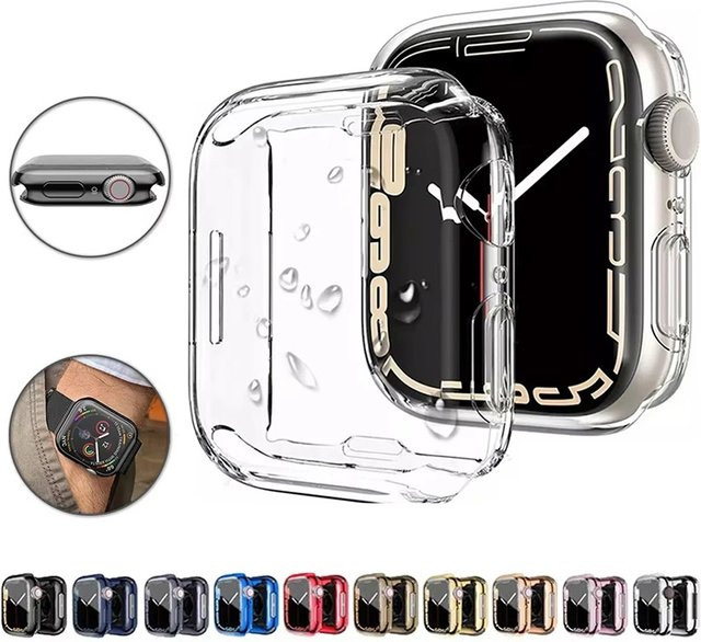 BRYNTHORX Schutzhülle für Apple Watch, Silikon, Gold, Unisex - Bild 1