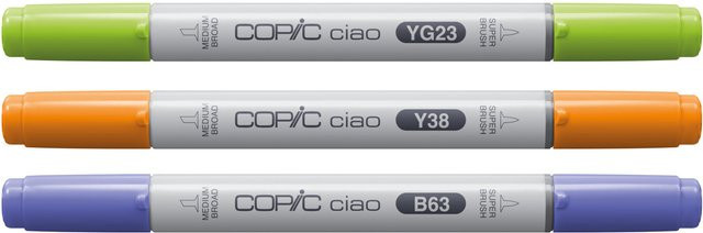 Copic Ciao Marker Set Botanic Palette mit 3 Brush Markern in Multicolour - Bild 1