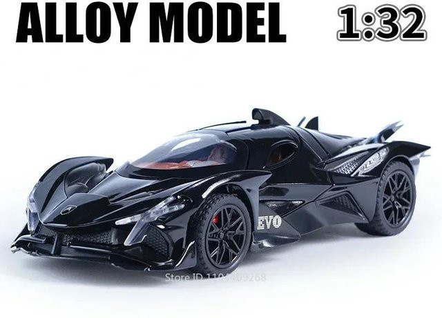 Linyi toy car Pagani Zonda Apollo Evo Spielzeugauto, 1:32, Metall, Sound und Licht, ab 14 Jahren - Bild 1