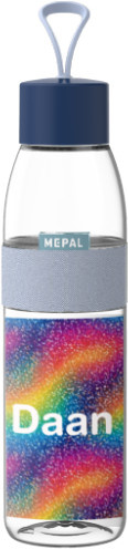 Mepal Trinkflasche mit individuellem Namen und Foto in Regenbogen Multicolor, 500 ml - Bild 1
