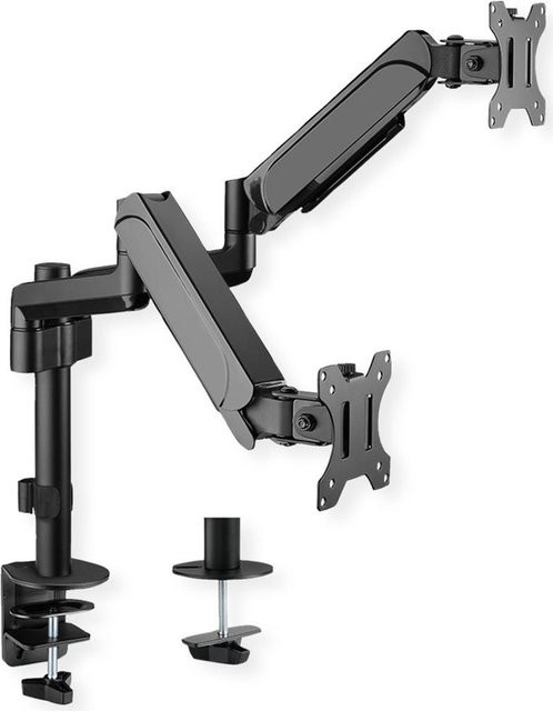 Value Monitor-Tischhalterung für 2 Displays, Schwarz, VESA 75x75 mm - Bild 1