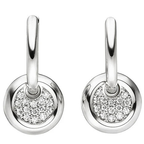Colfem Creolen 585 Weißgold, Diamant, Damen - Bild 1