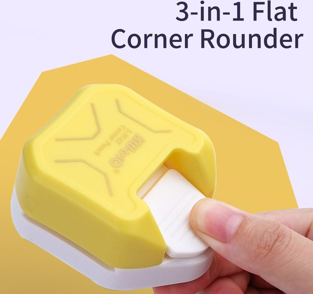 KW Trio 3-in-1 Eckenschneider, Locher und Cutter für Karton, Fotopapier und Laminierfolien in Violett - Bild 1