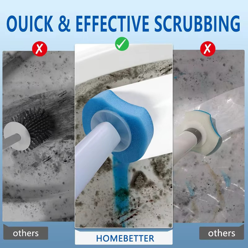 INMAICH 24er Set Einweg WC-Pinselköpfe zum Nachfüllen, gelb, WC-Schüssel Reiniger und Schrubb-Pads für die Badezimmerreinigung - Bild 4