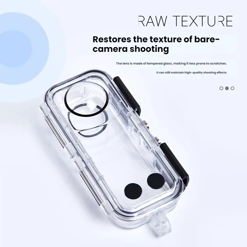 Insta360 X5 Unsichtbare Tauchhülle Transparent Wasserdichtes Unterwasser Gehäuse bis 45m Tiefe - Bild 3