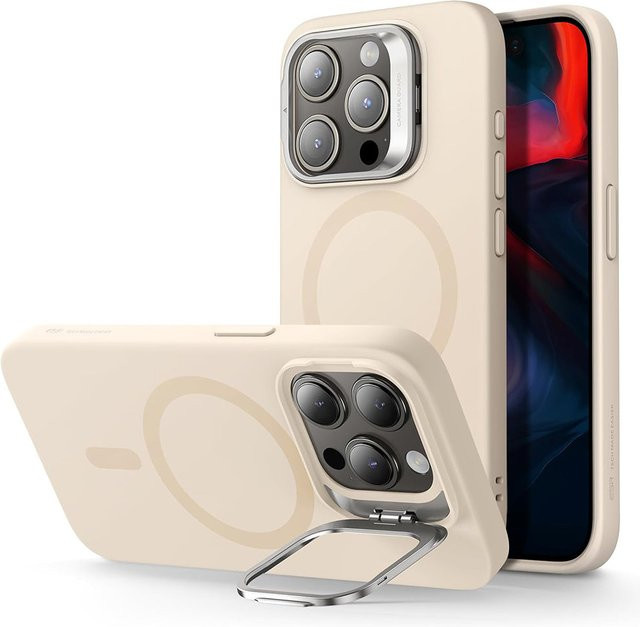 ESR MagSafe Hülle für Apple iPhone 15 Pro mit Cloud Soft Kickstand in Beige - Bild 1