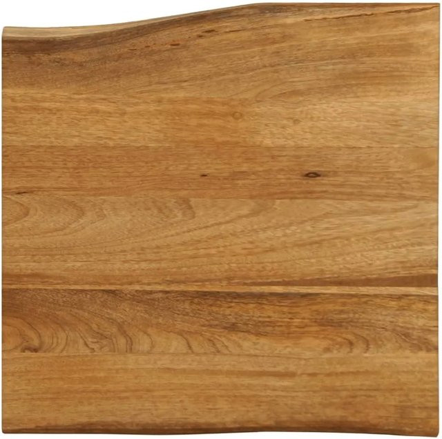 vidaXL Tischplatte aus Massivholz Mango mit Baumkante, Farbe: Braun, B/T/H: 40 x 40 x 3,8 cm - Bild 1