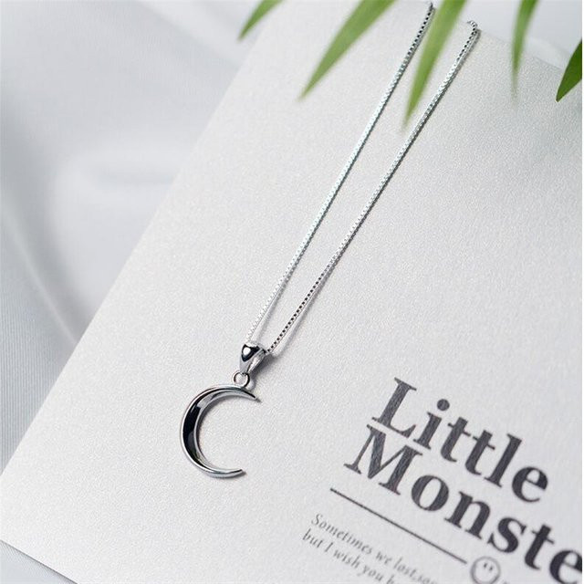 GaGa-Duck Halskette, 925 Silber, Mond, Unisex - Bild 1