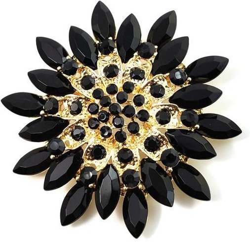 YIRAN Jewelry Brosche, Kristall, Strass, Damen - Bild 1
